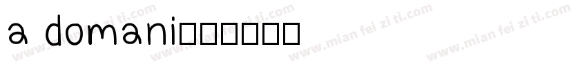 a domani字体转换
